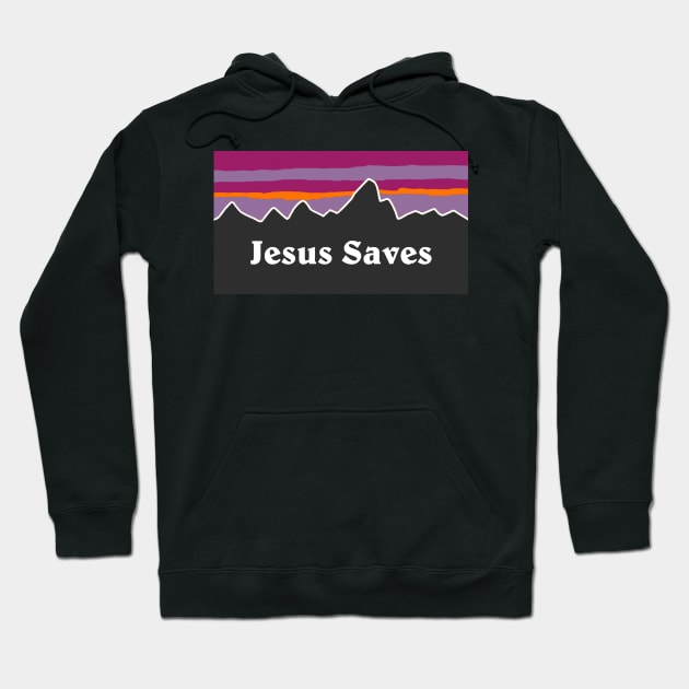 Jesu Saves Hoodie by mansinone3